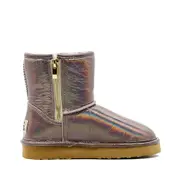 Waratah UGG Holographic Kids Zip UGG Boots - Periwinkle
