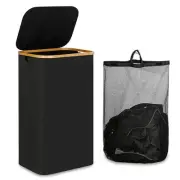 110L Laundry Hamper with Handle and Lid, Basket Organizer with4485
