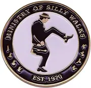 [Pinstant] Ministry of Silly Walks British TV Comedy 1.1" Enamel Pin Badge, 1.1 Inches, Enamel, enamel
