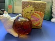 VTG NOS Avon "Kitten Petite" decanter 1970s Sonnet 1.5 fl oz in box