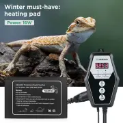 Tikaton Reptile Heating Pad Digital Thermostat Combo Set Under Tank Heater Mat