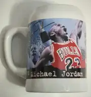 1997 Michael Jordan Chicago Bulls Upper Deck Commemorative Tankard Mug Vintage