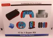 EOVOLA Accessories Kit Nintendo Switch / Switch OLED Model Games Bundle 17 in 1