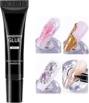 [Gwtdtoad] Nail Glue Gel | 15 ml Press On Nails Glue Nails Rhinestone Glue - Soft Gel, Nails UV Light Gel Glue for Broken Nails, Rhinestones, Small Nail Decorations, Beads, Gems