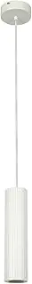 Beacon Lighting Cedar 1 Light Small Cylinder Pendant in White