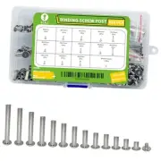 230Pcs(115 Pair) Phillips Chicago Binding Screws Assorted Kit Binding Screw