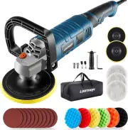 Buffer Polisher, 1600W 7 Inch/6 Inch Rotary Buffer Polisher Waxer, 7 Variable Sp