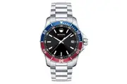 Movado Stainless Steel Black Dial Men's Swiss Made Watch - 2600152