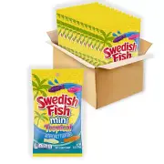 SWEDISH FISH Mini Tropical Soft & Chewy Candy Bulk Candy 8 Oz Bags