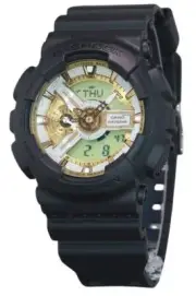 Casio G-Shock Gold Dial Alarm Timer Stopwatch Calendar GA-110CD-1A9 Mens Watch