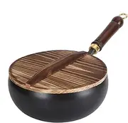 Stock Canister with Lid | Reusable Nonstick Pans & Frying Pans Cookware & Gadgets for Cooking, Baking, Sauteing, Camping