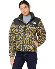Women's The North Face Leopard Print 1996 Retro Nuptse 700 Down Jacket New