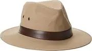[Henschel Hats] Outback Crushable, Canvas with Leather Band