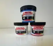 Speedball Fabric Screen Printing Ink Red, Blue,Black 4 Ounce Lot Of 3 New