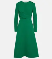 [Emilia Wickstead] Emilia Wickstead Elta crêpe midi dress AU 8 green