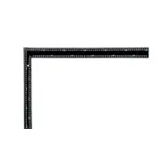 L Square 400x600mm/16x24inch Steel Metric Inch Double Scale Angle Ruler Black