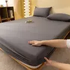 2 People Luxury Double Bed Bed Sheet Elastic Fitted Sheet Mattress Cover