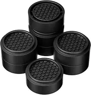 RCHYFEED 8 Pack Adjustable Furniture Risers 1 inch Round, Bed Risers Heavy Duty Anti Slip Rubber, Stackable Washing Machine Riser Creates an Additional 1", 2" or 3" Sofa, Table, Desk, Chair Raisers