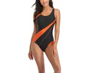 Women's One-piece Swimsuit Women's Sports Training Swimsuit Women's Swimsuit-Orange