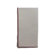 Jetty Embroidered Red/Oatmeal Napkin Set 4