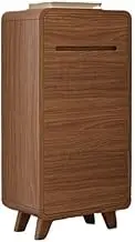 Freestanding Modern Single Door Brown Shoe Cabinet with Drawers Freestanding Small Apartment Room with Shoe Organizer Shoe Cupboard