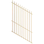 ProtectorAl 350 - 1200 x 1800mm Primrose Panel Raked 16-30º Batten Pool Fence