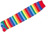 [Generic] Rainbow Five Finger Womens Ladies Knee High Toe Socks Full Fingers 2-8 Age Over 14 Years Adult