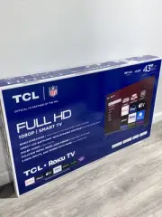 TCL 43" Inch FHD (1080p) Roku Smart LED TV (43S310R) with Remote and Legs