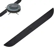 4Pcs Rubber Threshold Ramp, Universal Vacuum Cleaner Robot Door Sill Wheelchair Ramp for Doorways Bathroom Threshold(Black)