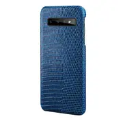 For Samsung S10 Phone Back Case Lizard Skin PU Leather Protective Case Business Smart Cover for Samsung Galaxy S10