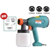 Electric Spray Gun Paint Sprayer Paint Spraying Machine + 1.3/1.8/2.6mm Nozzle