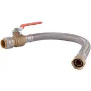 Sharkbite Max 3/4 in Push-to-Connect x 3/4 in FIP x 18in Water Heater Ball Valve