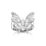 Genuine THOMAS SABO Butterfly Paradise Cocktail Ring in Silver