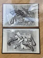 Colt Dragoon & Derringer Pencil Drawings