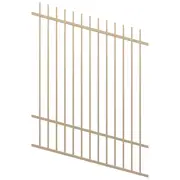 ProtectorAl 350 - 1200 x 1500mm Primrose Raked Up to 15º Picket Top Pool Fence Panel