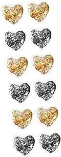 Healeved 3sets Eye Cooling Gel Pads Reusable under Eye Patches for Beauty Pvc Gel Material Heart Shape 4pcs*3