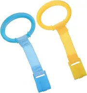 VICASKY Baby Play Gym Pull Tab 4pcs Stand up Rings for Crib Toddler Bed Hanging Rings