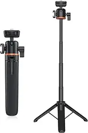 Luocute Camera Tripod Stand Phone Tripod Stand Adjustable Travel Selfie Stick Lightweight Portable Desktop Webcam Mount Projector Stand