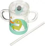 MOLUCKFU Children's Milk Cup Sippy Cup Shot Straw Glass Straws Drinking Glasses Tumbler Coffe Cups Sippy Cups Water Mug Espresso Cup Cup Cup Portable