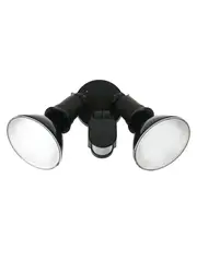 PAR 38 2 Light Spotlight with Sensor in Black