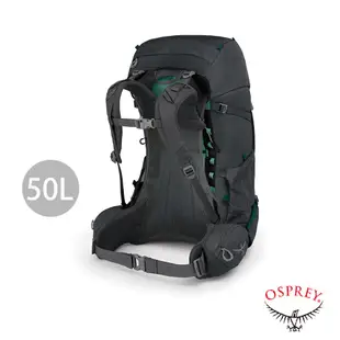 【Osprey】Rook 50L 透氣登山背包(黑色)登山包 運動背包 健行包 登山背包 後背包 OSBB2MBF269