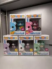 Funko Pop! Care Bears Chase / GITD / Flocked Lot of 5