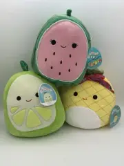 8” Squishmallow Lot — Leeland, Maui, Wyatt • NEW w/Tag •