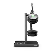 Yealink WH62 Dual UC DECT Wireless Headset, Busylight On Headset, Leather Ear Cushions - WH62-D-UC