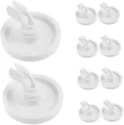 TOBBOMEY Dishwasher Rack Wheel DIY Replacement Kit 10pcs Plastic Rollers for Easy Installation