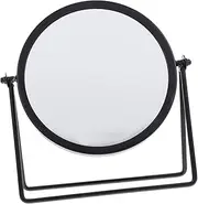 FRCOLOR Vanity Table Mirror Desktop Round Mirror Swivel Function for Makeup Hair True Detail Easy to Check Portable