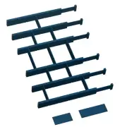 6 Pack Bamboo Drawer Dividers with 12 Inserts, Expandable Adjustable Clothes ...