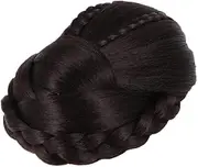 LOLIPPYY Stylish Vintage Wig Bag for Hair Bun Chignon Synthetic Fiber Hair Extension for Daily Wear and Special Occasions Random
