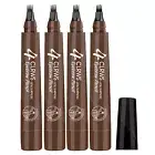 3D Eyebrow Tattoo Fork Pen Pencil Microblading 4Tip Brow Enhancer Waterproof