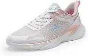 [Red Tape] Women's Sports Shoes- Comfortable, Better Traction, Memory Foam Insole, Arch Support, Firm Grip, Lace-up Closure, Model RLO1034, White/Pink